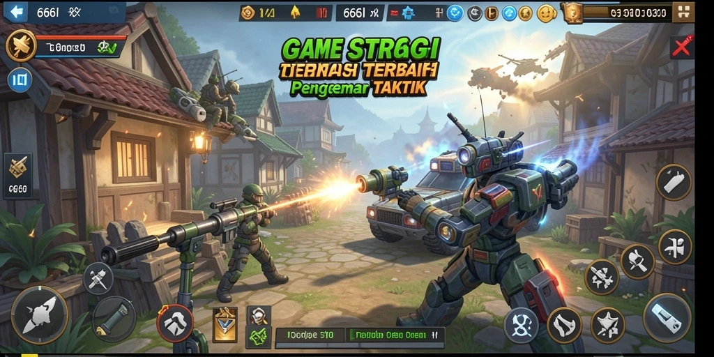 Tampilan menarik dari gameplay strategi yang mendebarkan.