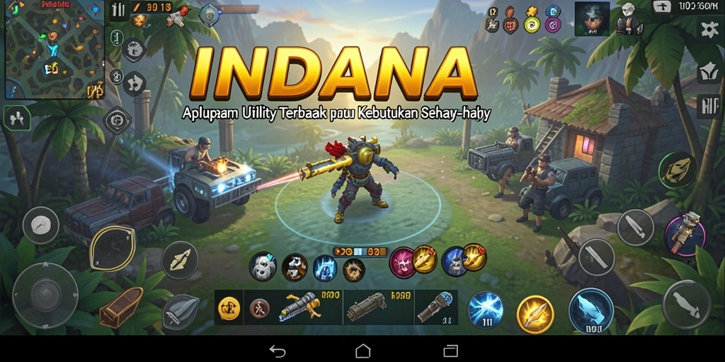 Tampilan antarmuka utama INDAAA yang praktis dan modern.