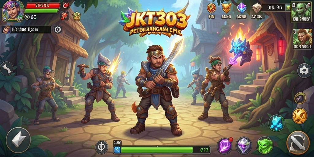 Screenshot menampilkan aksi seru dan grafik menakjubkan dalam gameplay RPG.