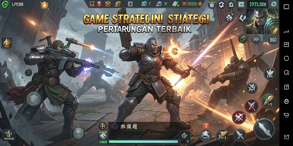 Screenshot menampilkan aksi pertempuran seru dalam LPO88.