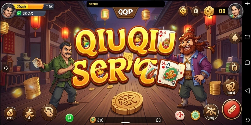 Tampilan gameplay QiuQiu yang mendebarkan di QQRP.