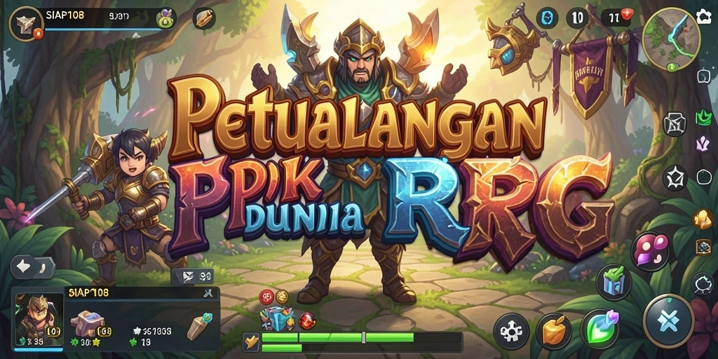 Screenshot utama SIAP108 menunjukkan gameplay RPG yang mendalam dan menakjubkan.