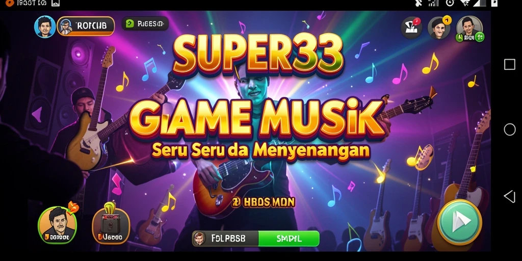 Tampilan gameplay SUPER33 yang menarik dan interaktif.